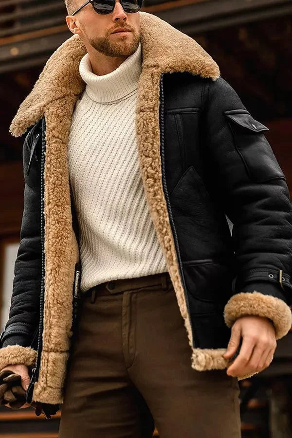 Giacca in Pile Uomo Casual - Giubbotto Invernale Girocollo