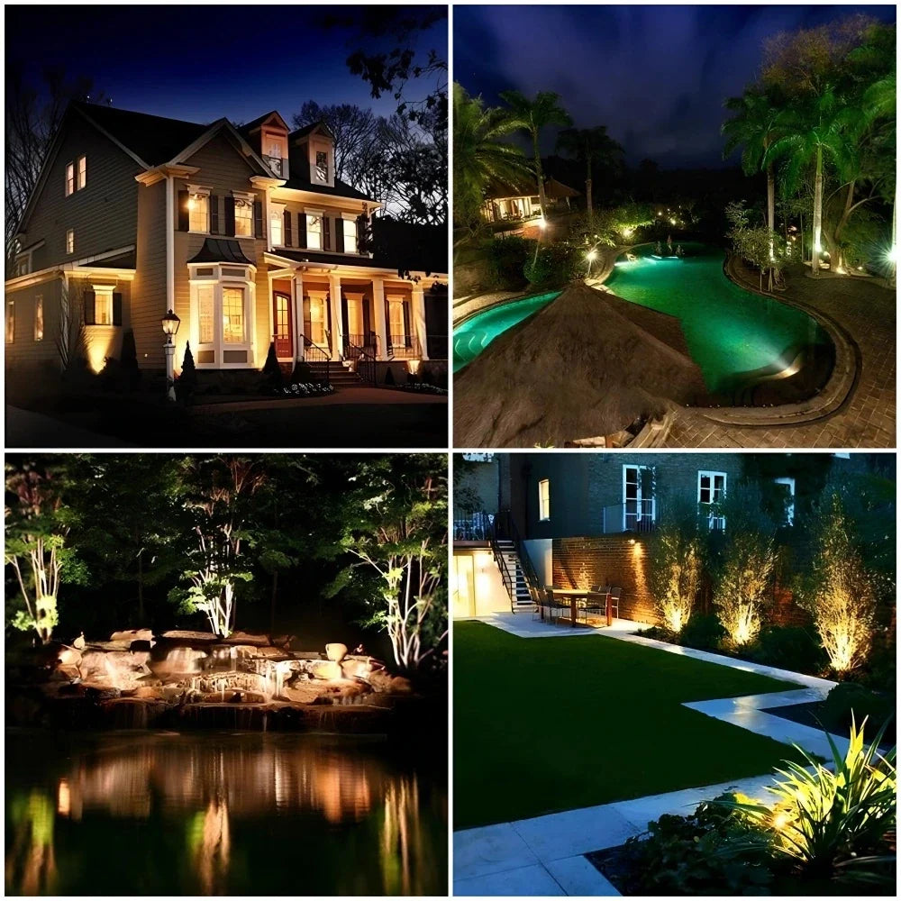 Faretto da Giardino Solare a LED Senza Incasso - Multicolore IP55