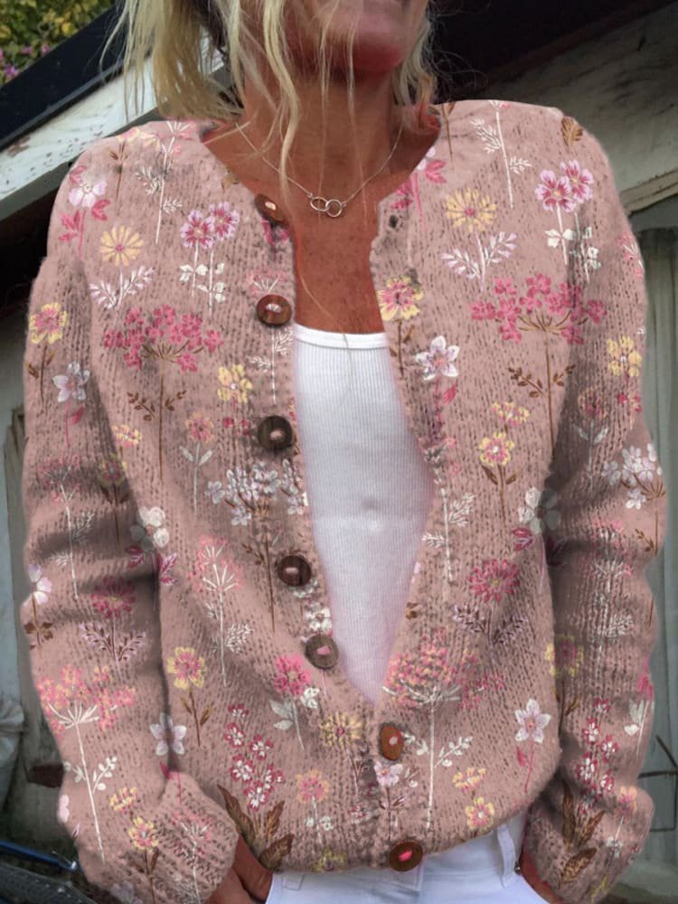 Cardigan Oversized Donna – Con Bottoni, Adatto per Primavera e Autunno