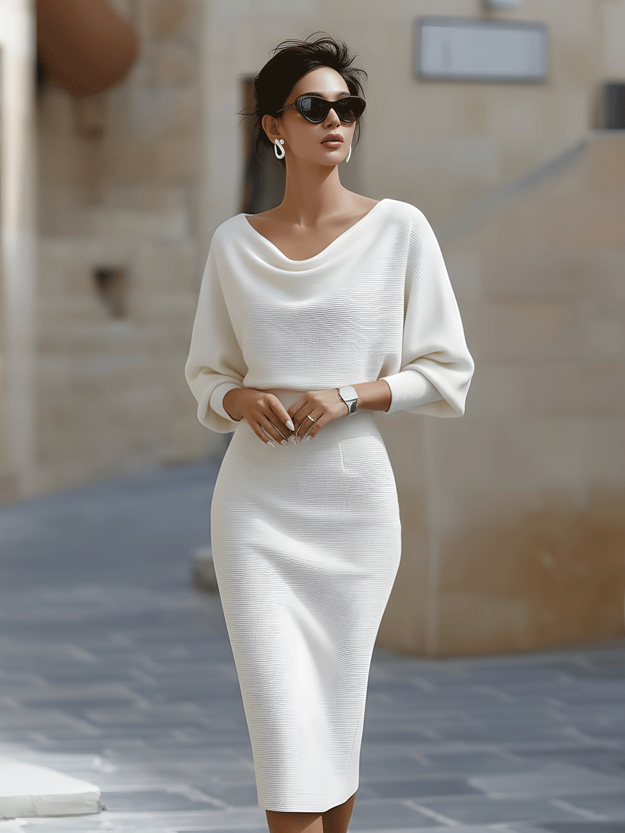 Abito Midi Oversized da Donna – Adatto per Uso Casual e Quotidiano