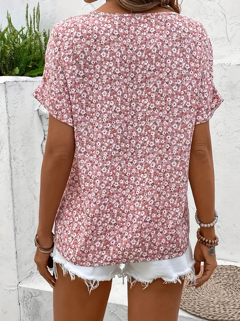 Blusa Femminile Sottile – Con Bottoni, Adatta per Lavoro e Uso Quotidiano