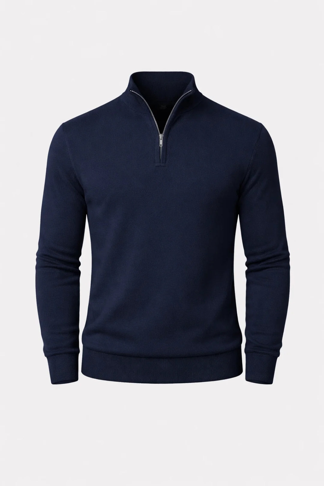 Maglione Uomo Slim Fit con Mezza Zip
