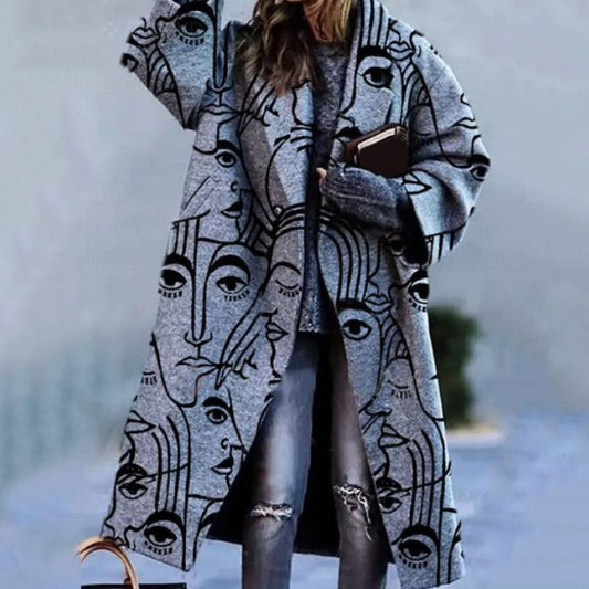 Cappotto Donna in Maglia Lavorata, Vestibilità Aderente