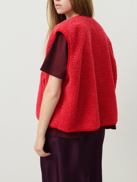 Gilet Donna Smanicato con Tasche Frontali, Taglio Comodo