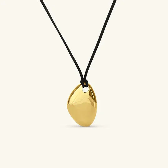 Collana Donna con Ciondolo Pebble Placcato Oro 18k