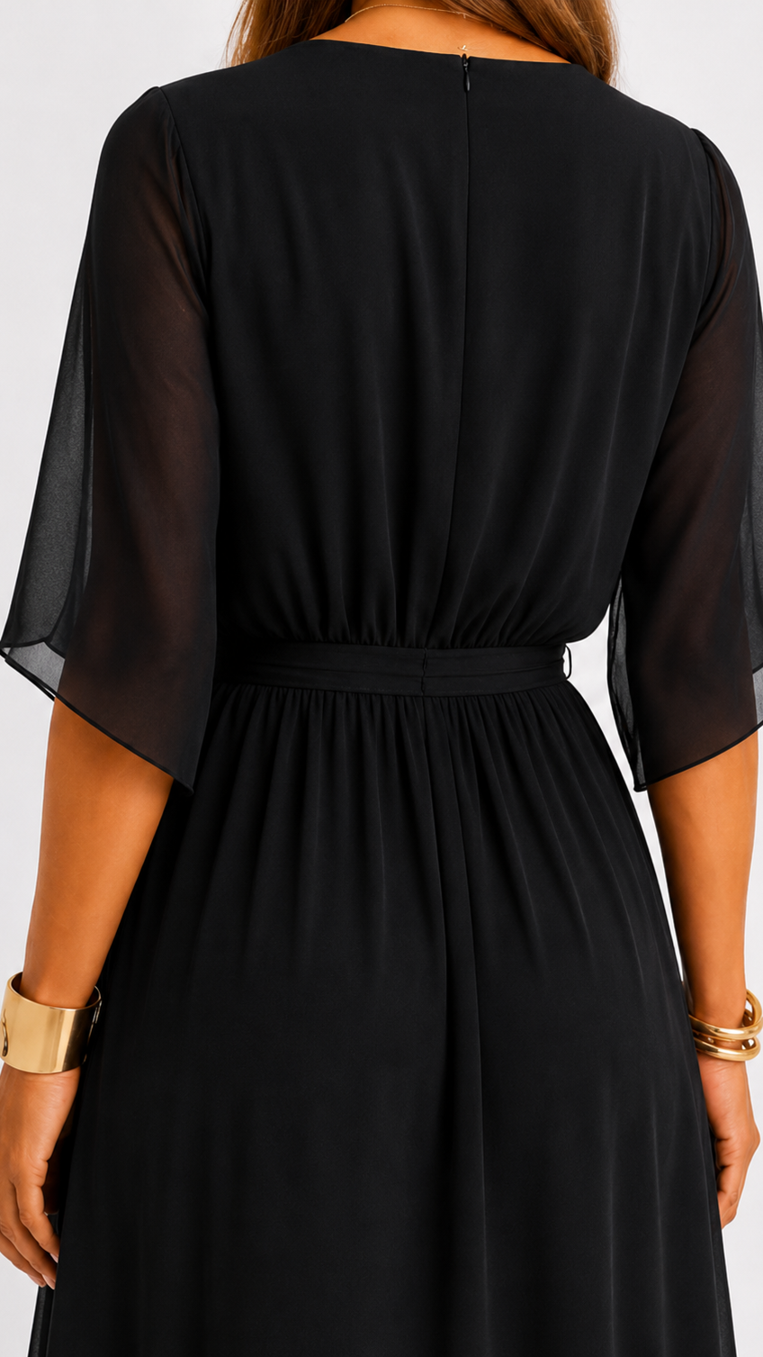 Abito Elegante da Donna a Portafoglio in Chiffon