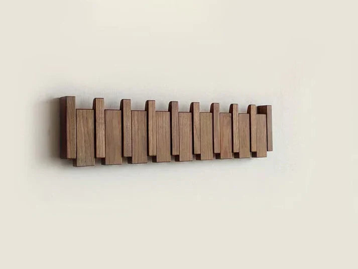 Appendiabiti da Parete in Legno a Forma di Pianoforte