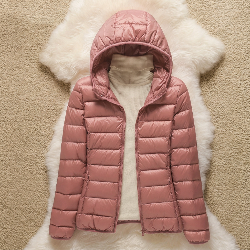 Giacca Donna Trapuntata con Cappuccio - Piumino Leggero Compattabile