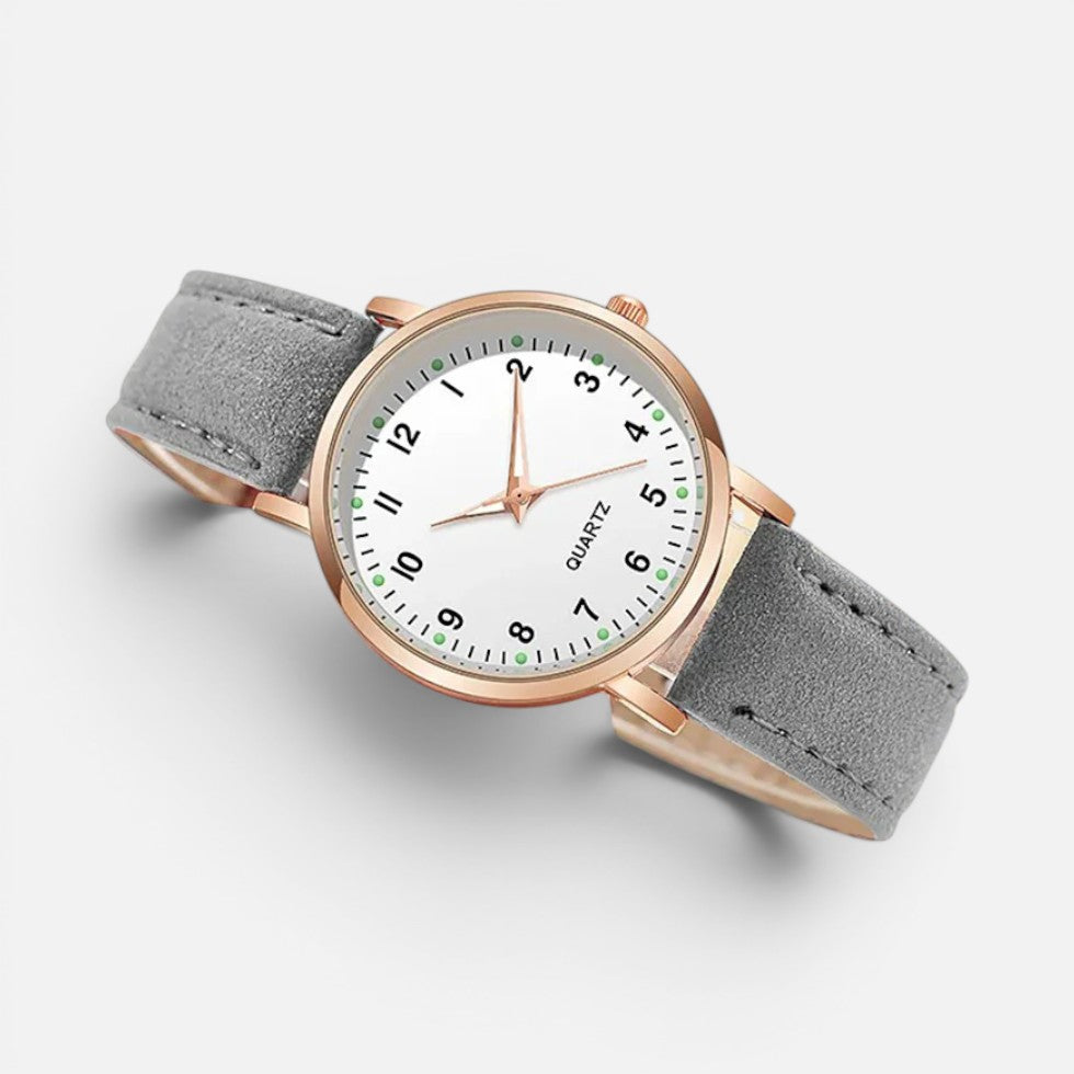 Orologio da Donna al Quarzo con Cinturino Effetto Pelle