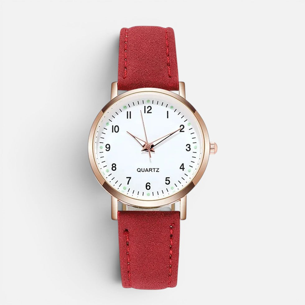 Orologio da Donna al Quarzo con Cinturino Effetto Pelle