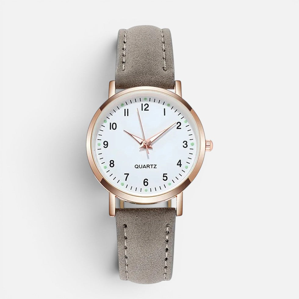 Orologio da Donna al Quarzo con Cinturino Effetto Pelle