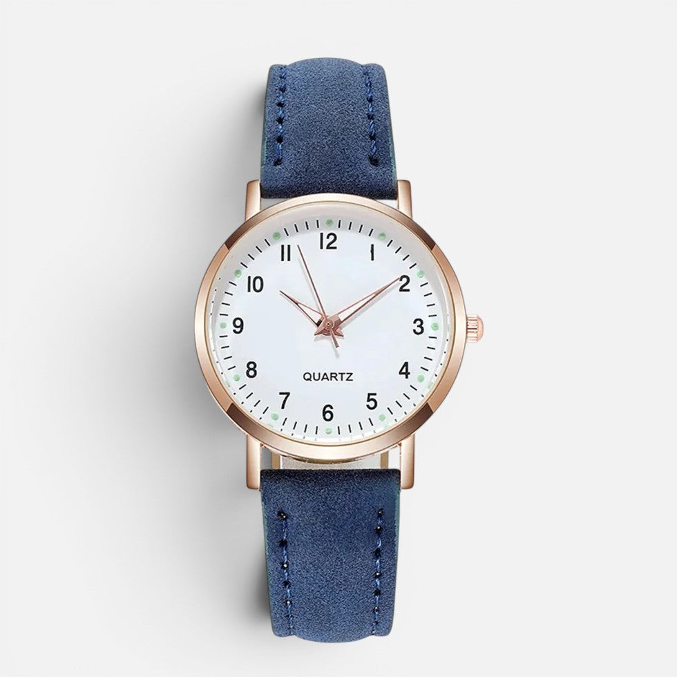 Orologio da Donna al Quarzo con Cinturino Effetto Pelle