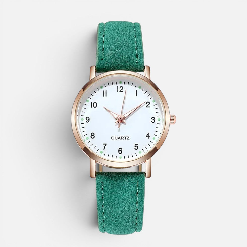 Orologio da Donna al Quarzo con Cinturino Effetto Pelle