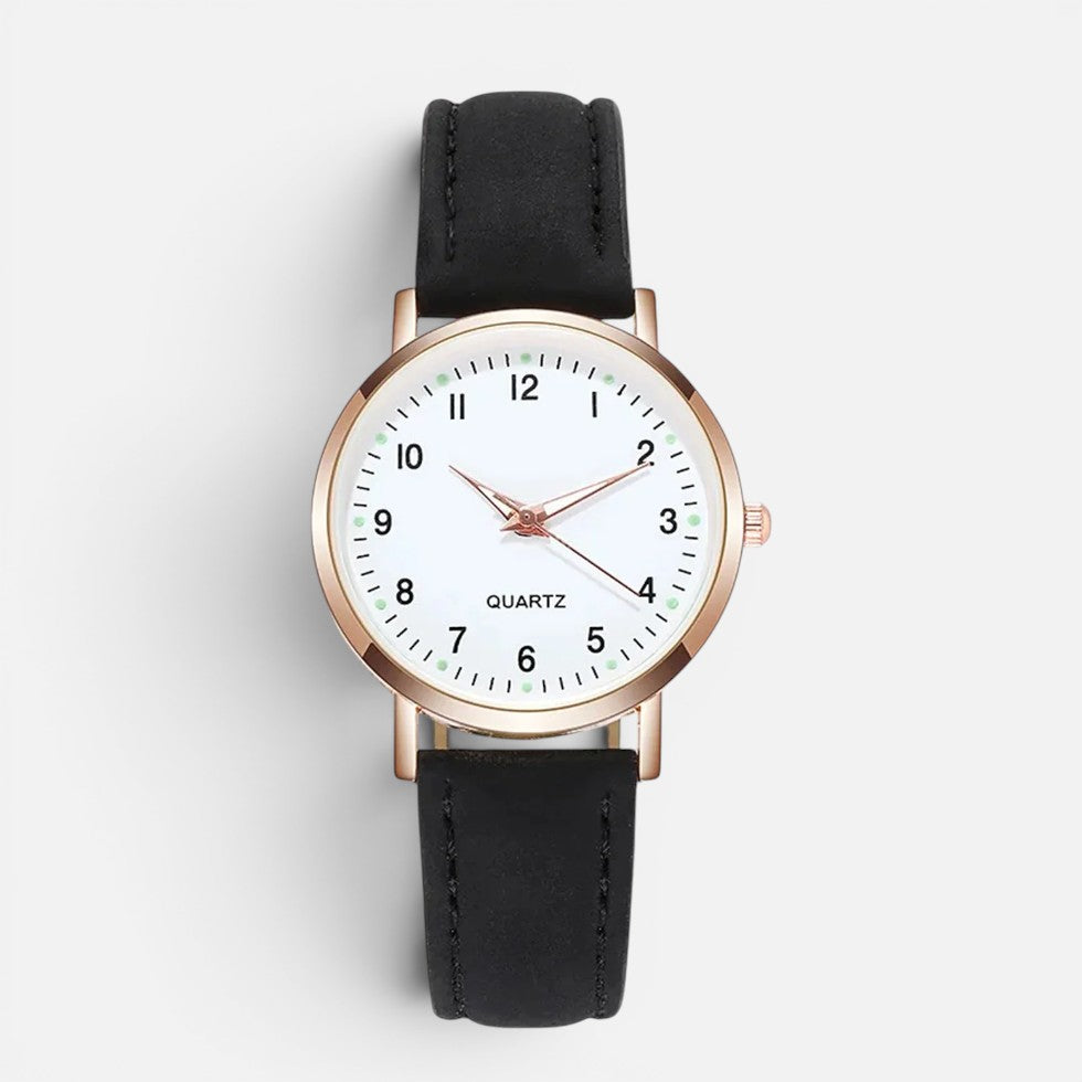Orologio da Donna al Quarzo con Cinturino Effetto Pelle