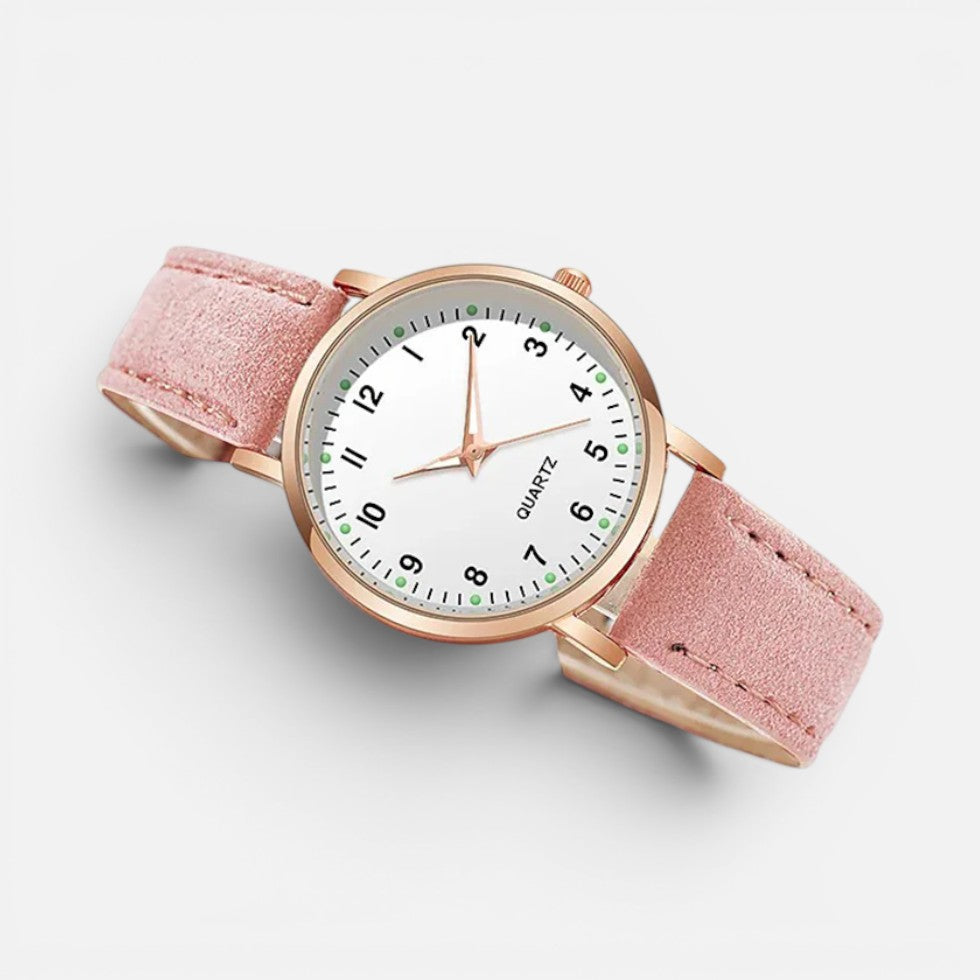 Orologio da Donna al Quarzo con Cinturino Effetto Pelle