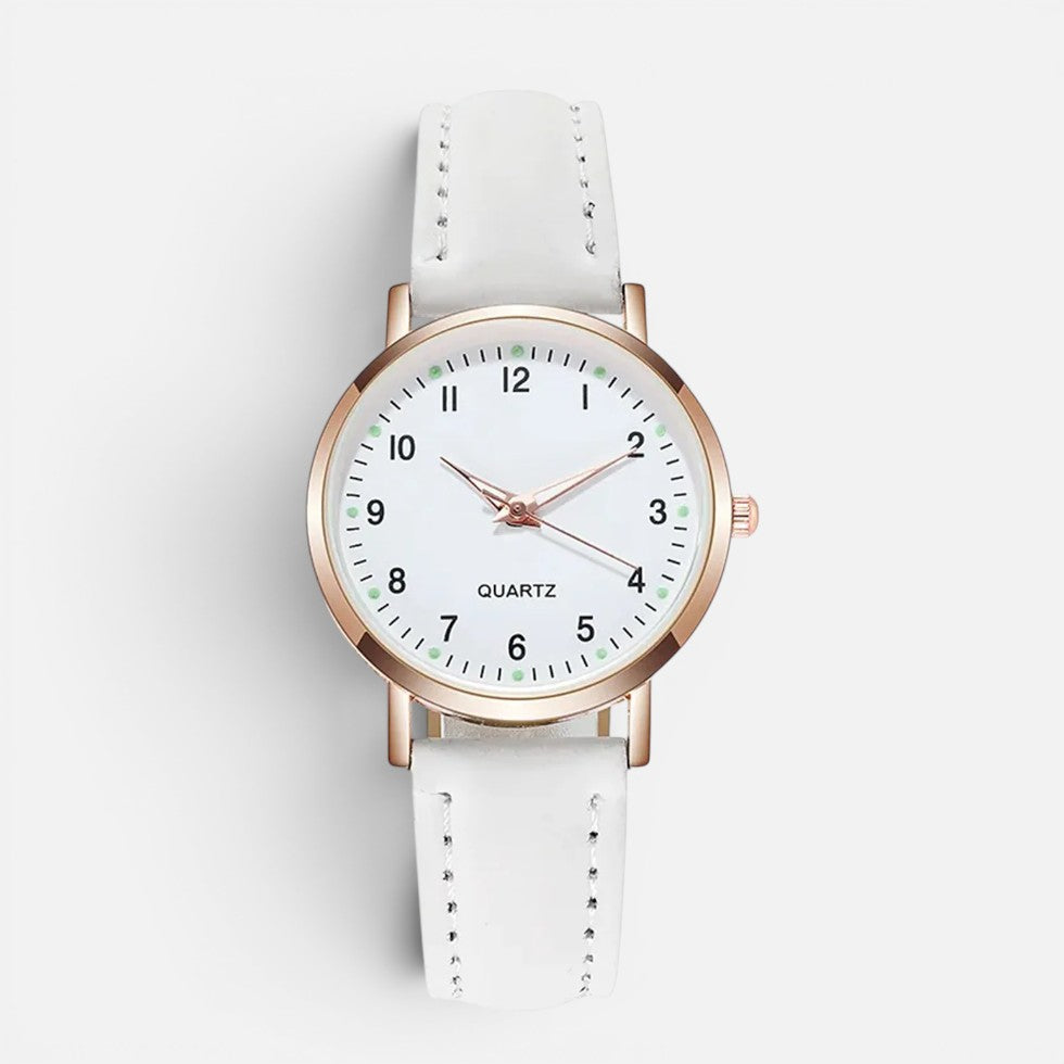 Orologio da Donna al Quarzo con Cinturino Effetto Pelle