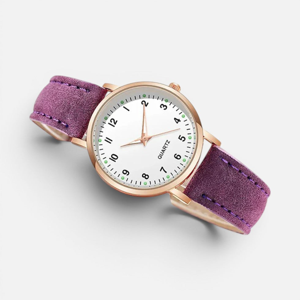 Orologio da Donna al Quarzo con Cinturino Effetto Pelle