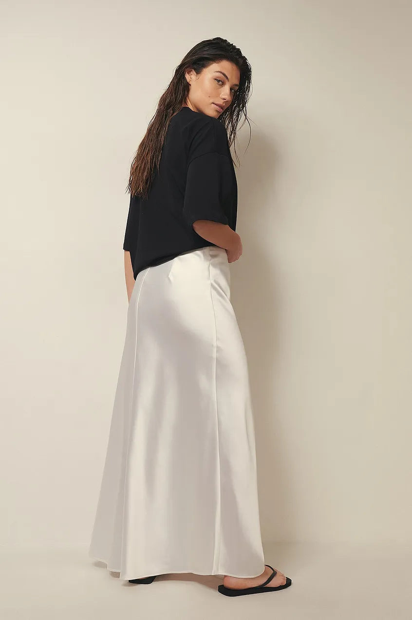 Gonna Midi a Vita Alta per Donne – Adatta per Occasioni Casual e Diverse