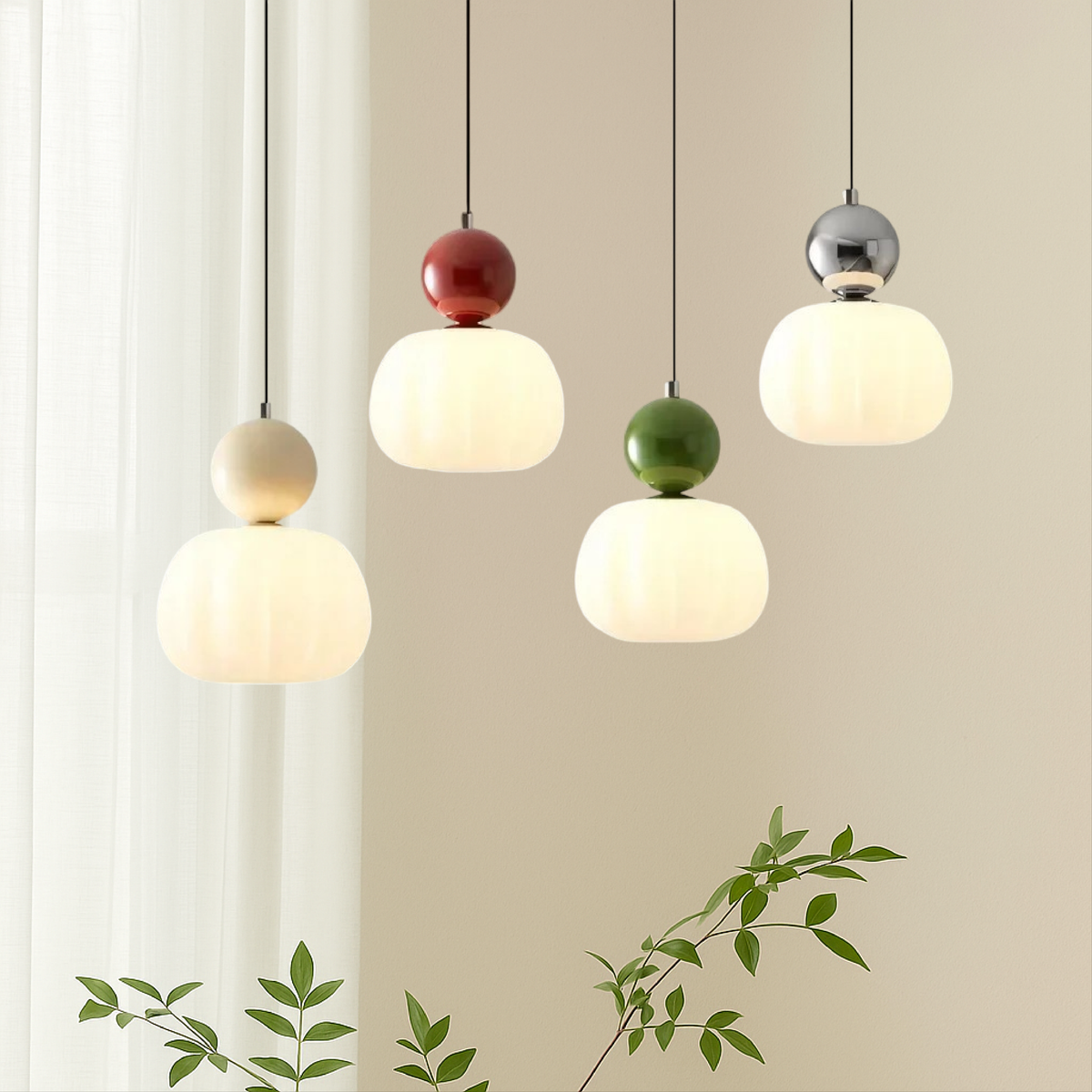Lampadario Art Deco a Sospensione in Metallo e Acrilico