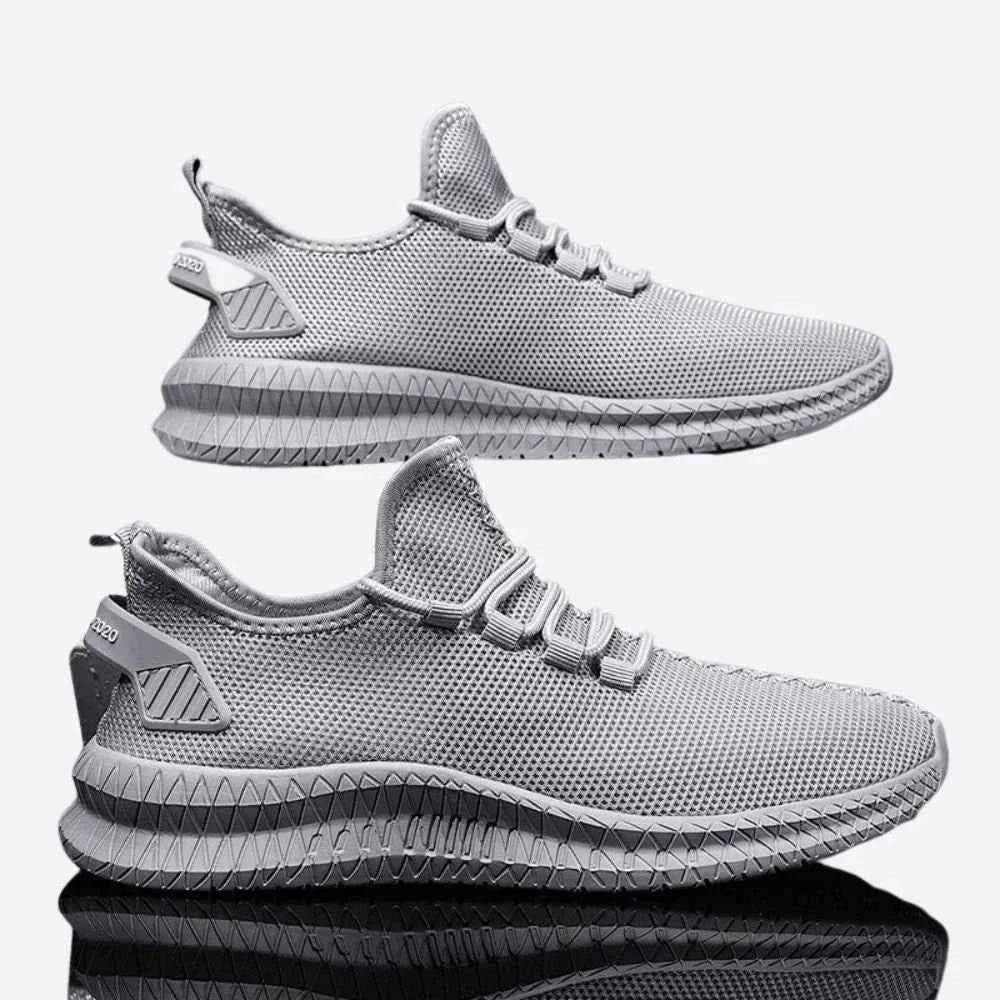 Light Gray Women's Breathable Chunky Sole Lightweight Lace-Up Sneakers - Casual shoes - Photo 4