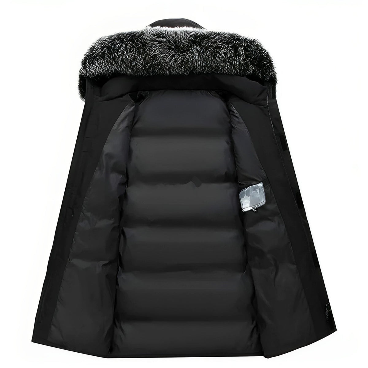 Lukas – Water - Repellent Winter Parka Jacket with Hood - Jackets - Black - Taylor & Bennett