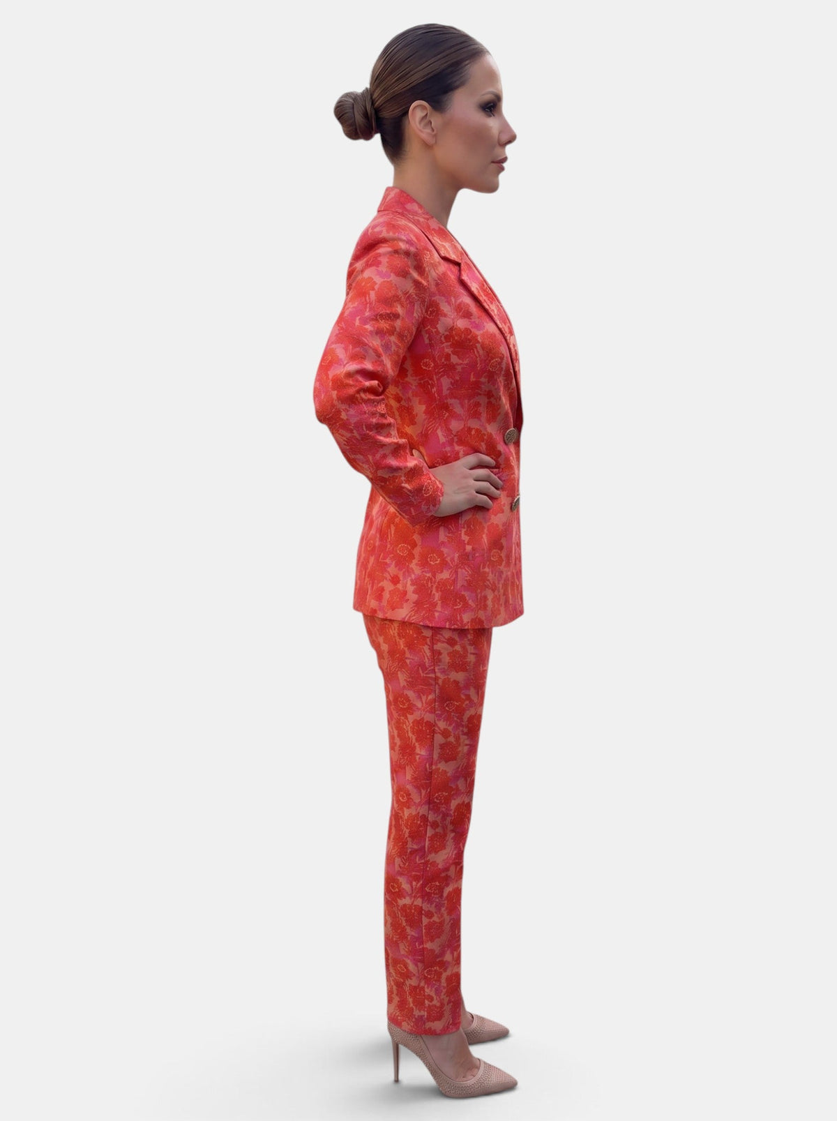 Completo Donna Blazer e Pantalone Wide Leg Due Pezzi