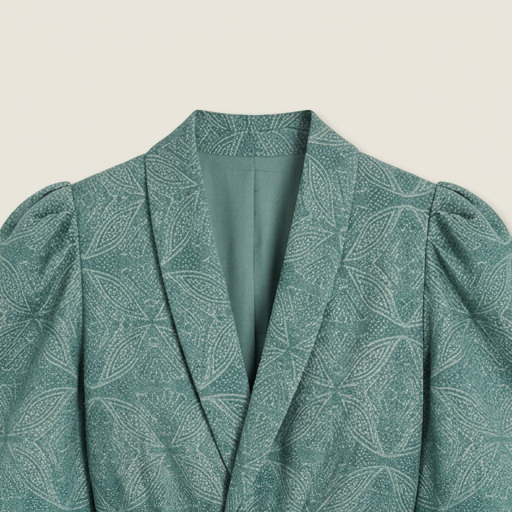 Completo Donna Giacca Kimono e Pantaloni Larghi Stampati