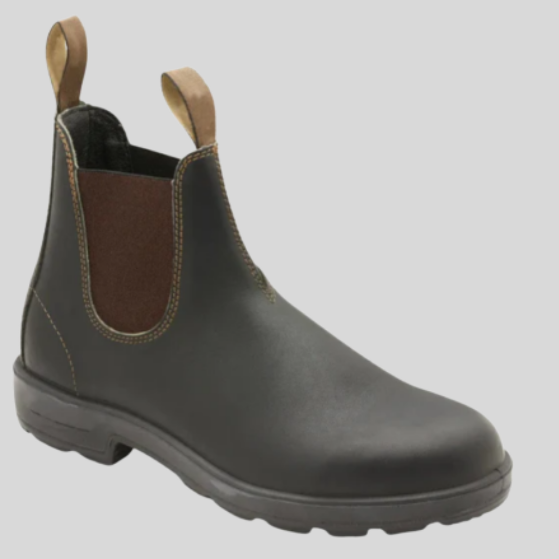 Stivaletti Uomo Slip-On in Pelle con Elastico Laterale