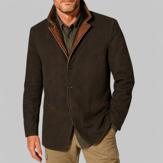 Blazer Uomo Vintage Stile Field - Giacca Autunnale Classica