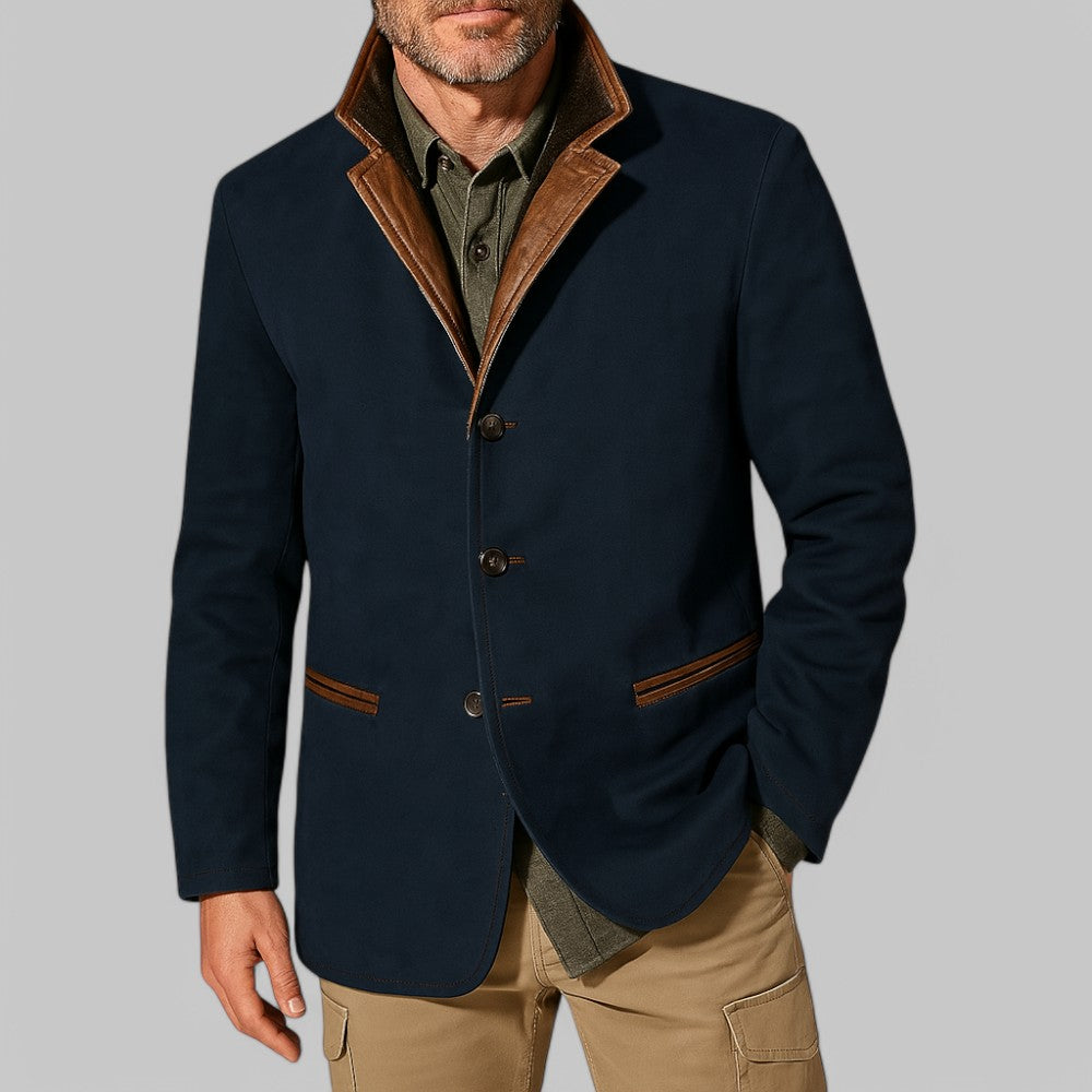 Blazer Uomo Vintage Stile Field - Giacca Autunnale Classica