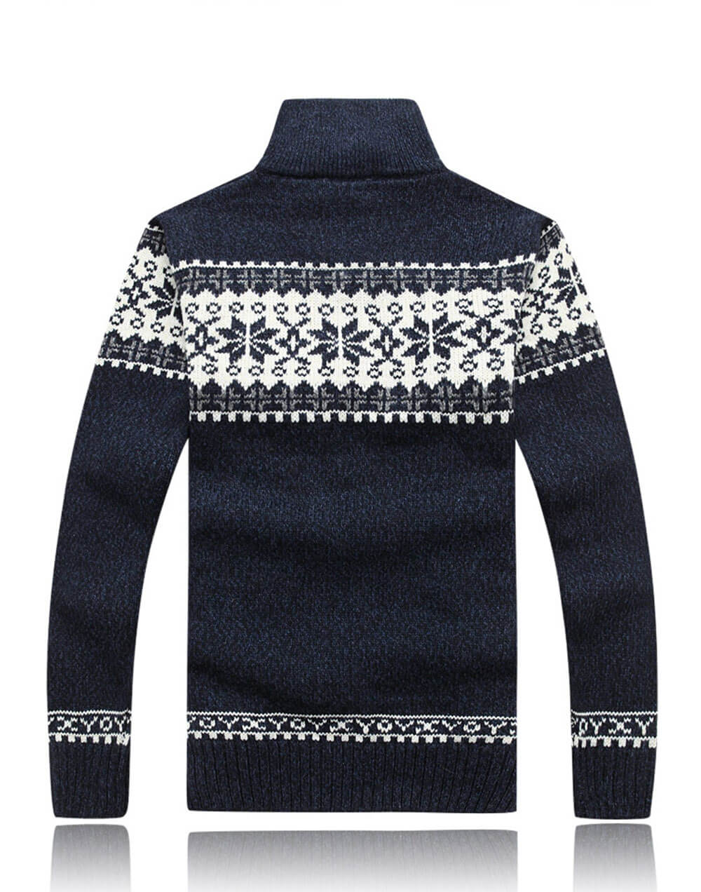 Cardigan Uomo Invernale Foderato in Pile con Zip Intera