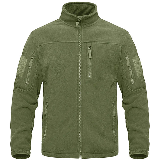 Giacca Uomo in Pile con Zip Integrale e Colletto Alto