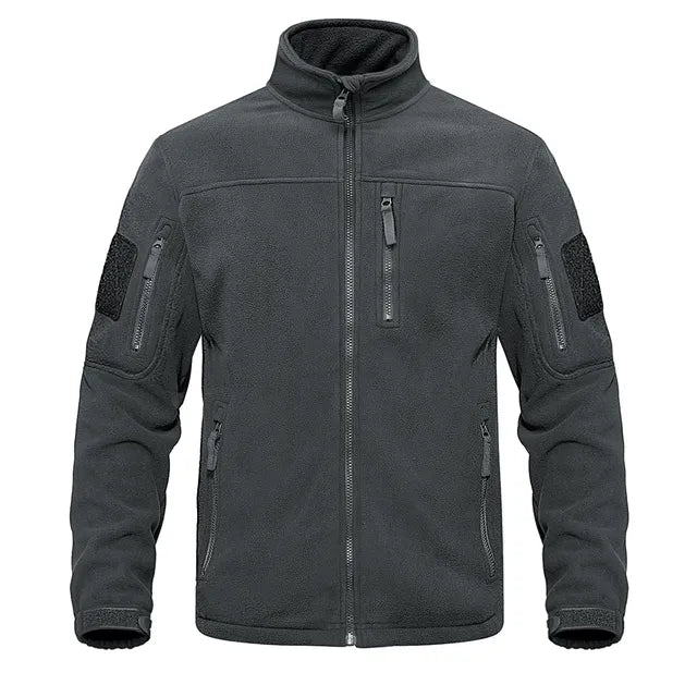 Giacca Uomo in Pile con Zip Integrale e Colletto Alto