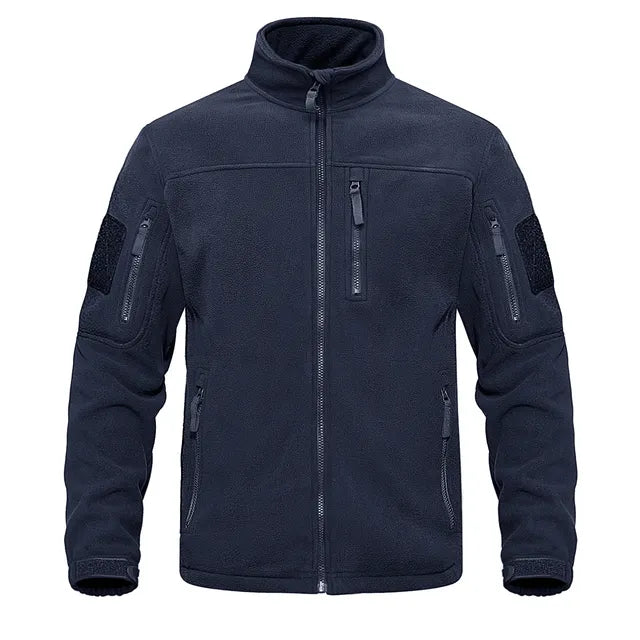 Giacca Uomo in Pile con Zip Integrale e Colletto Alto