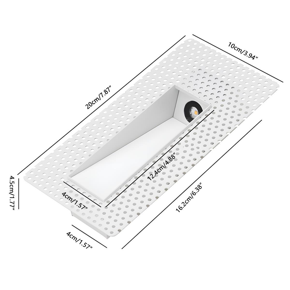 Applique da Parete LED Minimalista Bianca con Sensore di Movimento