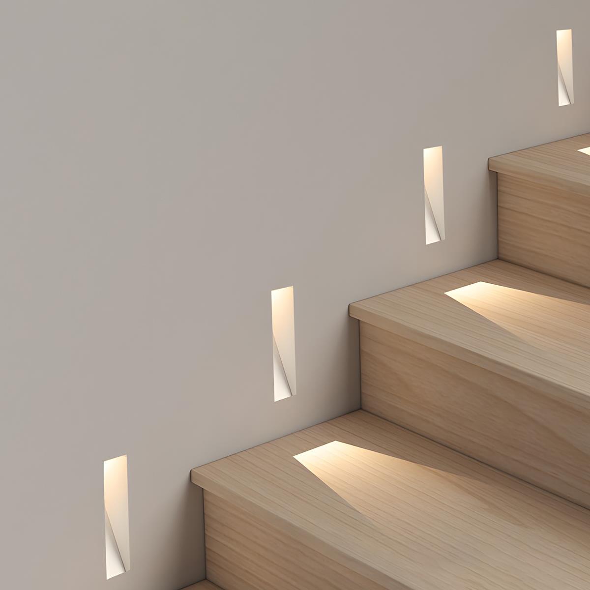 Applique da Parete LED Minimalista Bianca con Sensore di Movimento