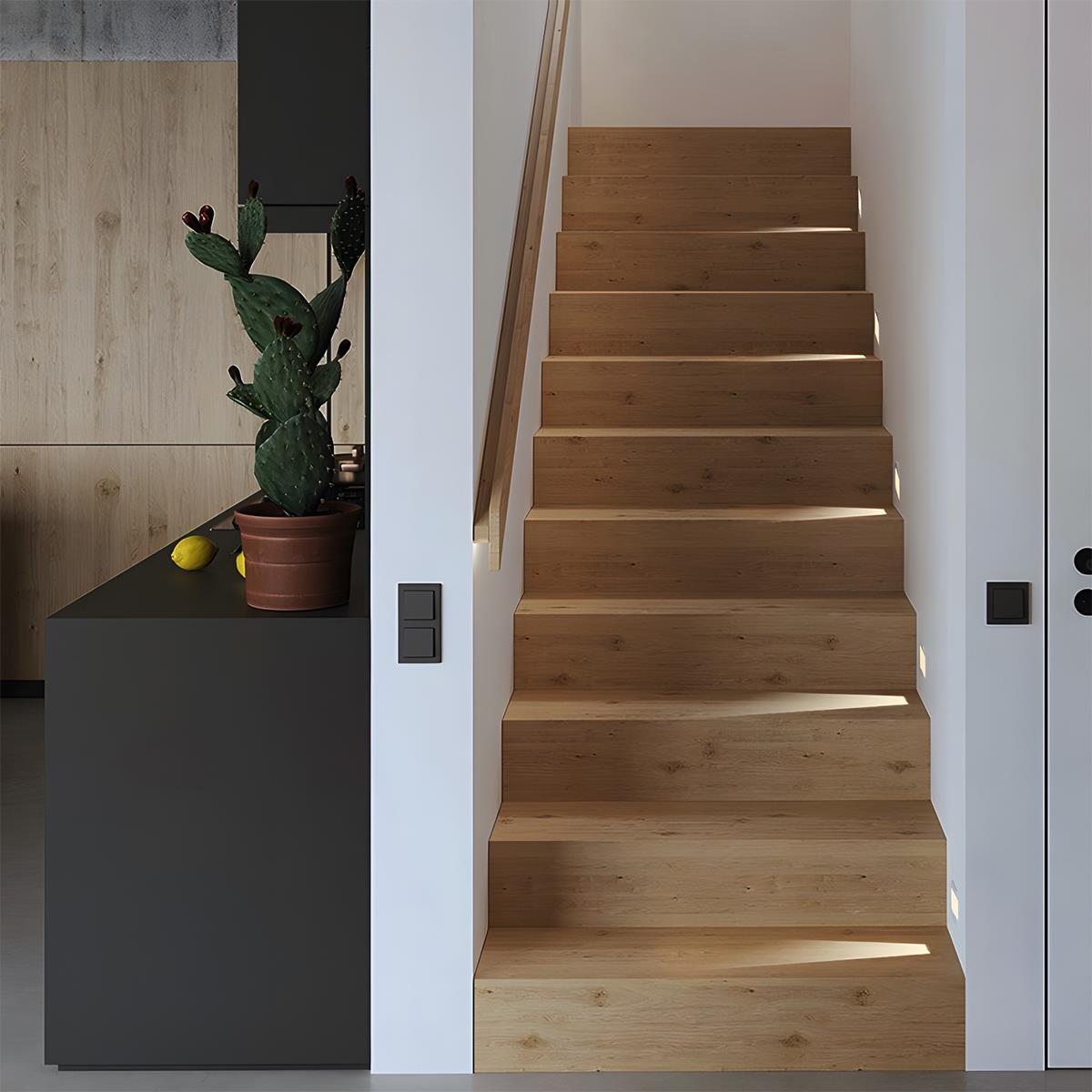 Applique da Parete LED Minimalista Bianca con Sensore di Movimento