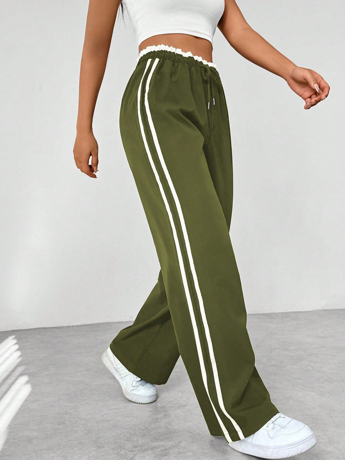 Pantaloni Jogging Donna a Vita Alta – Vestibilità Sportiva per Uso Casual