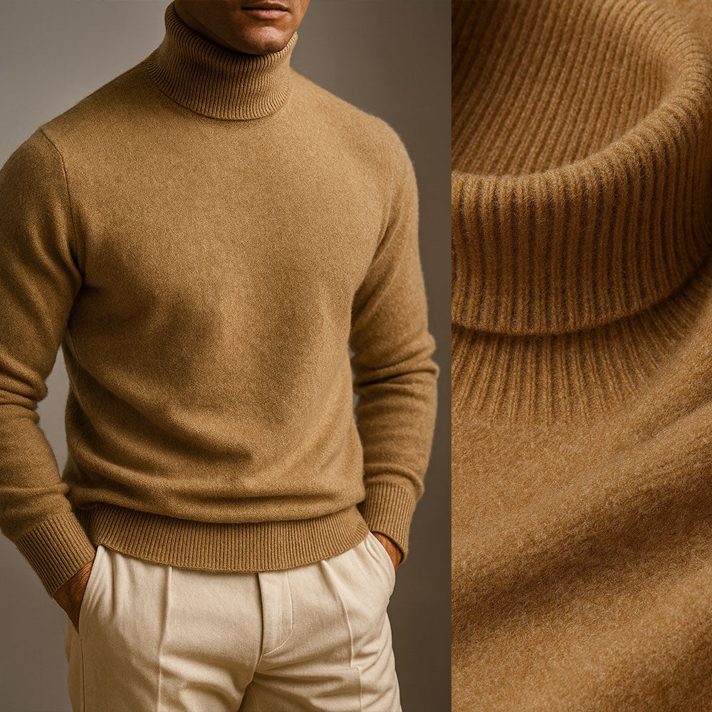Maglione Femminile Scollo Alto – Adatto per Primavera e Autunno, Con Collo Alto e Maniche Lunghe
