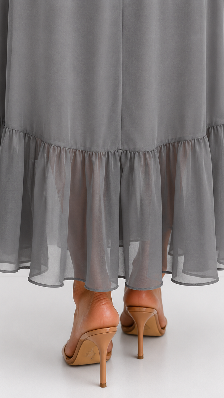 Abito Elegante da Donna a Portafoglio in Chiffon