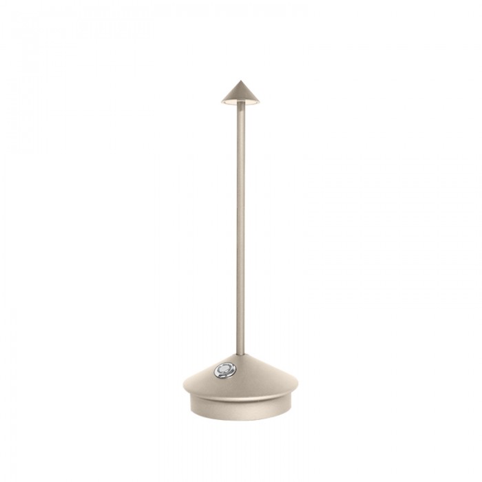 Lampada da Tavolo LED Ricaricabile Senza Fili Bianco e Oro