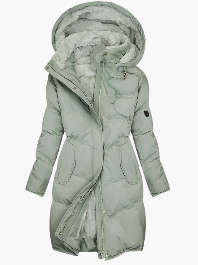 Piumino Donna Trapuntato con Cappuccio Invernale