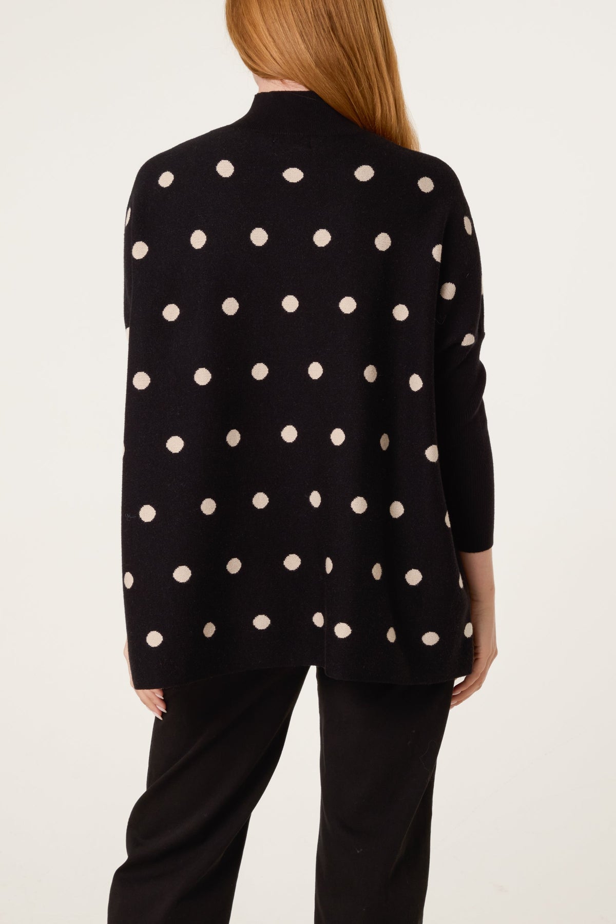 Maglione Donna a Pois Manica Pipistrello
