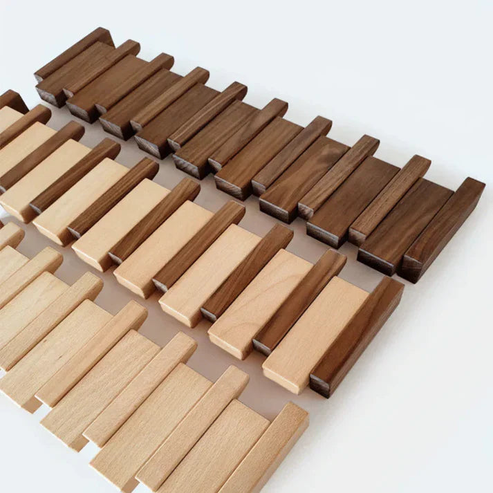 Appendiabiti da Parete in Legno a Forma di Pianoforte