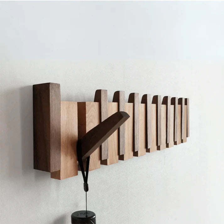 Appendiabiti da Parete in Legno a Forma di Pianoforte