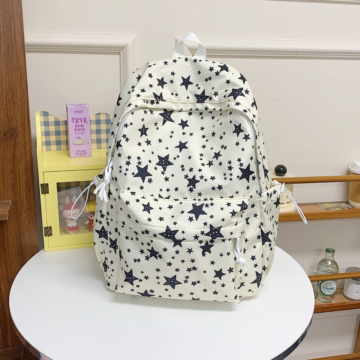 Zaino Multi-Tasche Stampa Stelle Unisex
