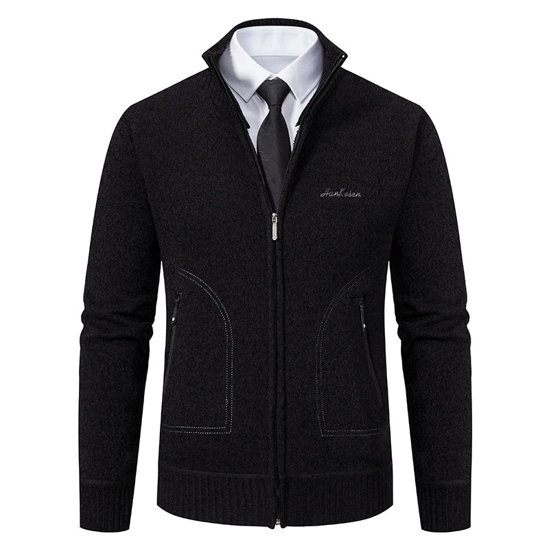 Cardigan Uomo Imbottito in Maglia Morbida