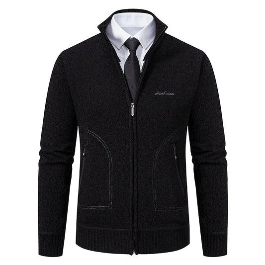 Cardigan Uomo Imbottito in Maglia Morbida
