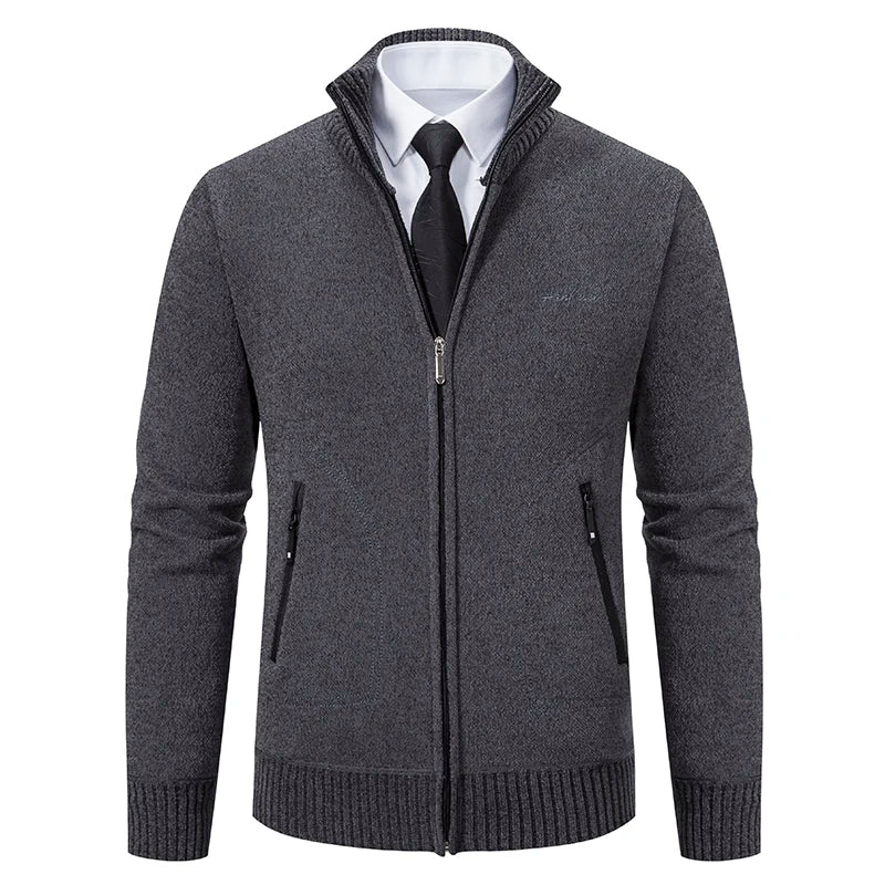 Cardigan Uomo Imbottito in Maglia Morbida