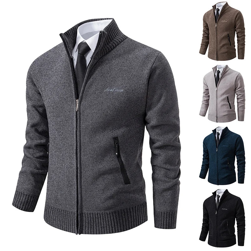 Cardigan Uomo Imbottito in Maglia Morbida